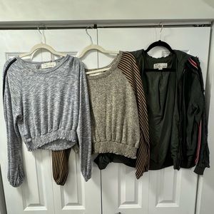 Vintage Havana cropped top + bomber BUNDLE